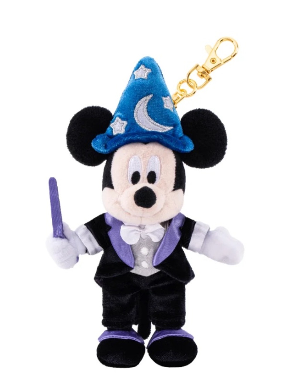 BNWT Hong Kong Disneyland Mickey's PhilharMagic Sorcerer Mickey Plush Keychain